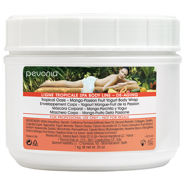 Pevonia Tropical Oasis Yogurt Wrap Mango-Passion Fruit 1kg