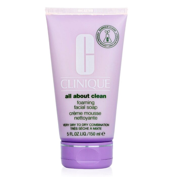 Clinique All About Clean Foaming Facial Soap - Very Dry to Dry Combination Skin 150ml