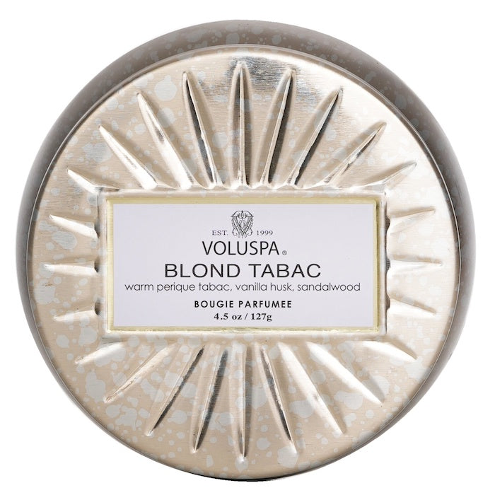 Voluspa Mini Tin Candle - Blond Tabac 127g