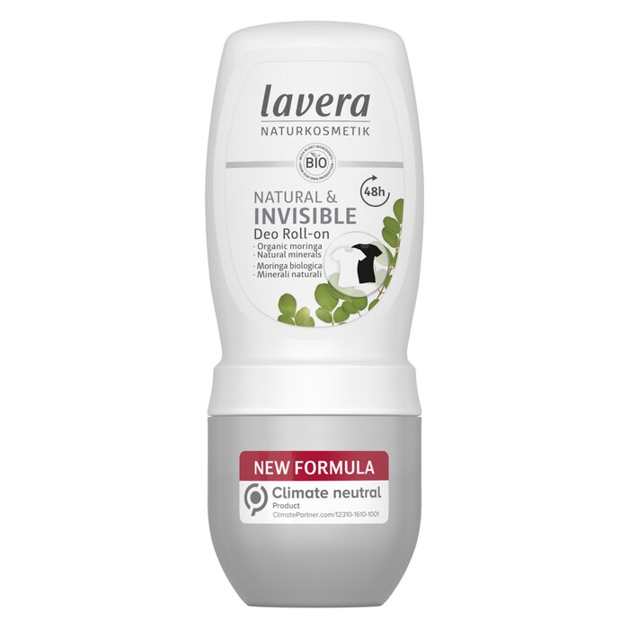 Lavera Deo Roll-On (Natural & Invisible) - With Organic Moringa & Natural Minerals 50ml