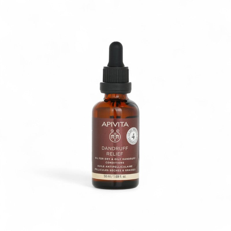 Apivita Dandruff Relief Oil with Celery, Propolis & 4 Essential Oils (For Dry & Oily Dandruff Conditions) 50ml/1.69oz