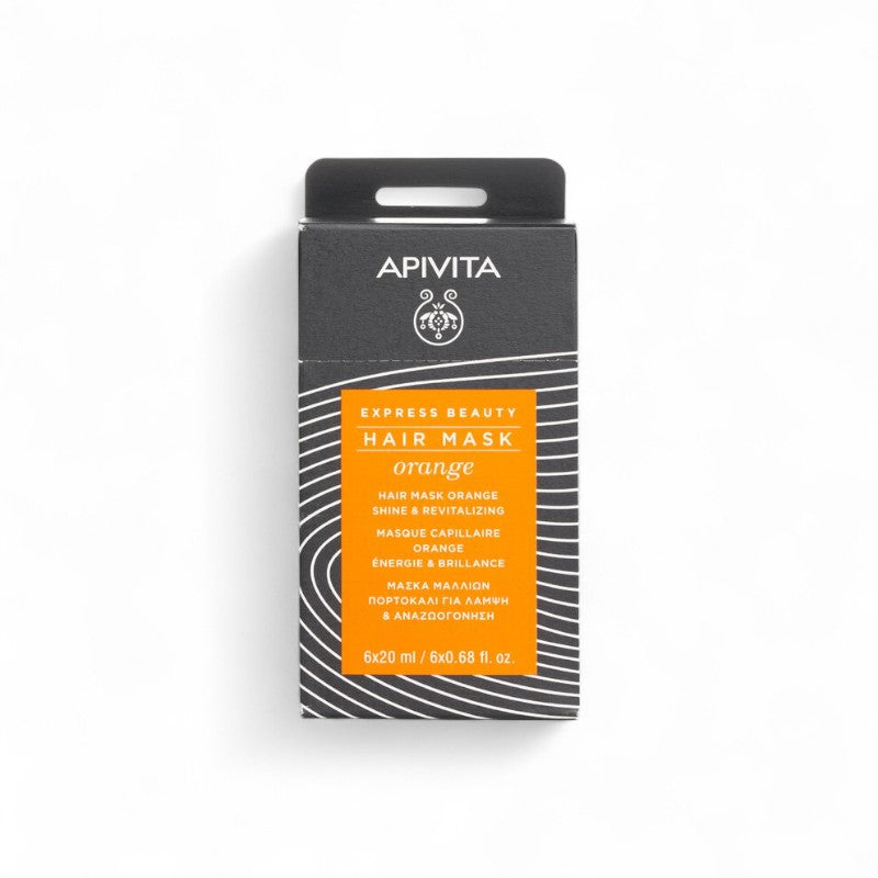 Apivita Express Beauty Hair Mask Orange Shine & Revitalizing 080389 6x20ml