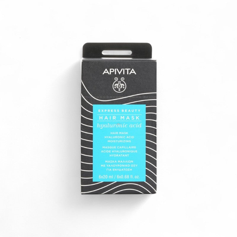 Apivita Express Beauty Hair Mask Hyaluronic Acid Moisturizing 097585/098506 6x20ml