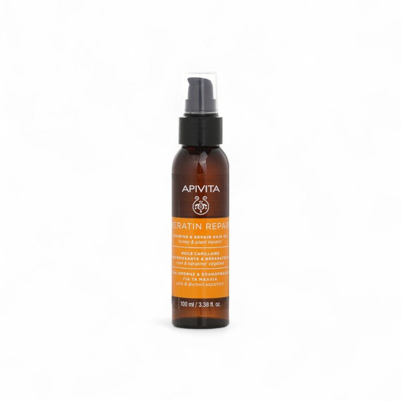 Apivita Keratin Repair Nourish & Repair Hair Oil Honey & Plant Keratin 099398 100ml