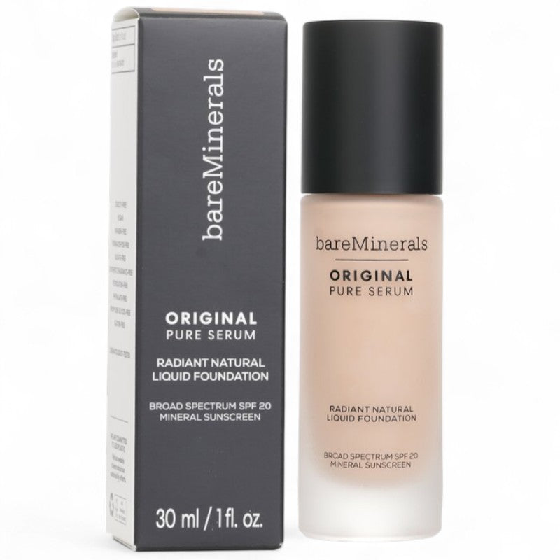 BareMinerals Original Pure Serum Radiant Natural Liquid Foundation Mineral SPF 20 -