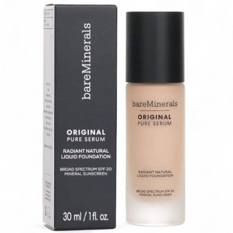 BareMinerals Original Pure Serum Radiant Natural Liquid Foundation Mineral SPF 20 -