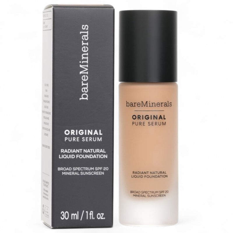 BareMinerals Original Pure Serum Radiant Natural Liquid Foundation Mineral SPF 20 -