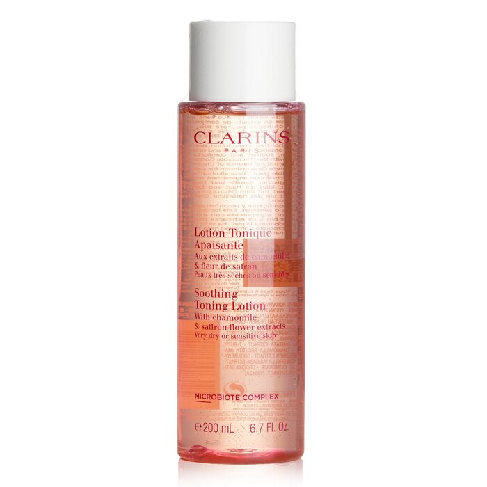 Clarins Soothing Toning Lotion with Chamomile & Saffron Flower Extracts - Very Dry or Sensitive Skin 200ml/6.7oz (Parallel Import)