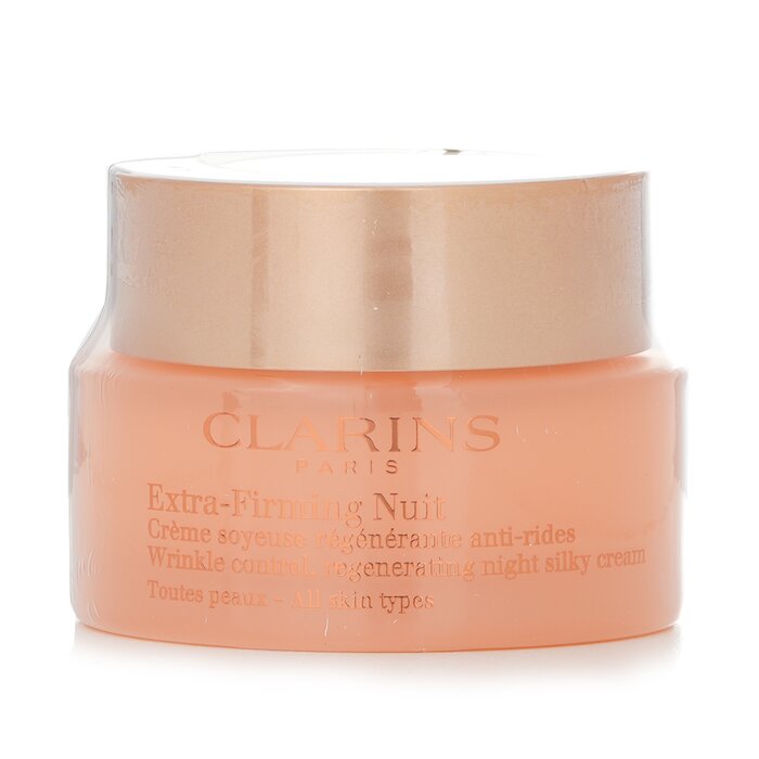 Clarins Extra-Firming Nuit Wrinkle Control, Regenerating Night Silky Cream (All Skin Type) 50ml / 1.6oz (Parallel Import)