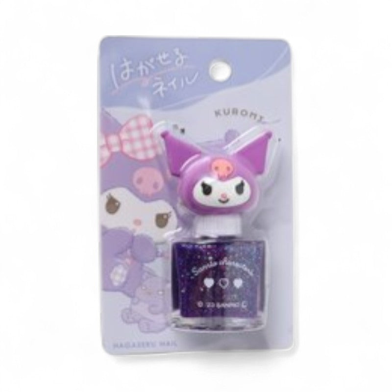 CRUX Sanrio Peel Off Nail Polish Kuromi - Purple