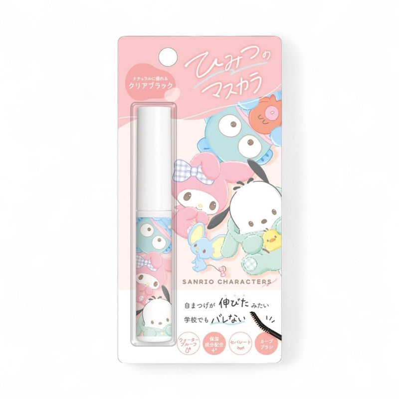 CRUX Sanrio Characters Himitsu Mascara Clear Black - 1 pc