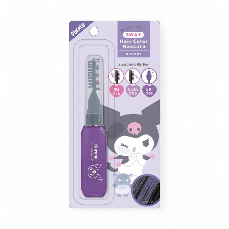 CRUX Sanrio 3-Way Hair Color Mascara Kuromi Purple