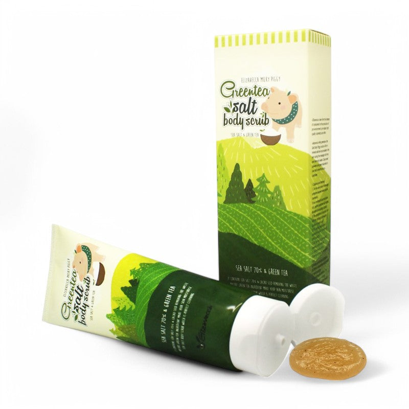 Elizavecca Milky Piggy Greentea Salt Body Scrub 300ml