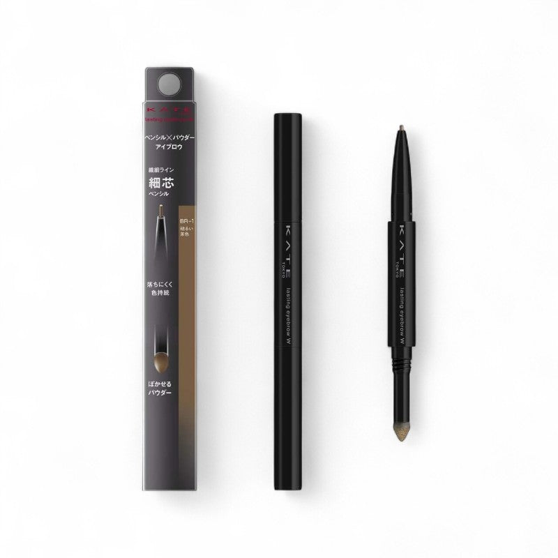 Kanebo Kate Lasting Design Eyebrow W Square BR-1 Light Brown