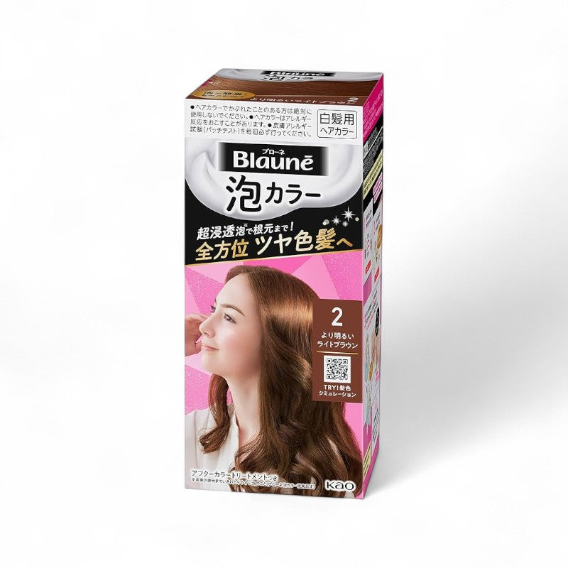 Kao Blaune Foam Hair Color 2 Light Brown