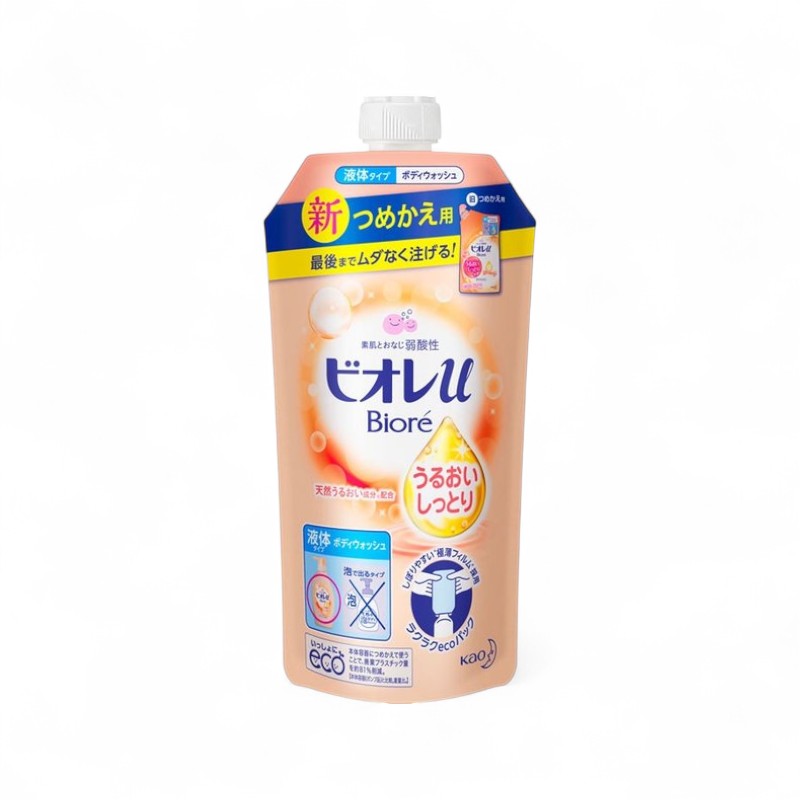 Kao Biore U Body Soap Floral Fruity - 340ml Refill