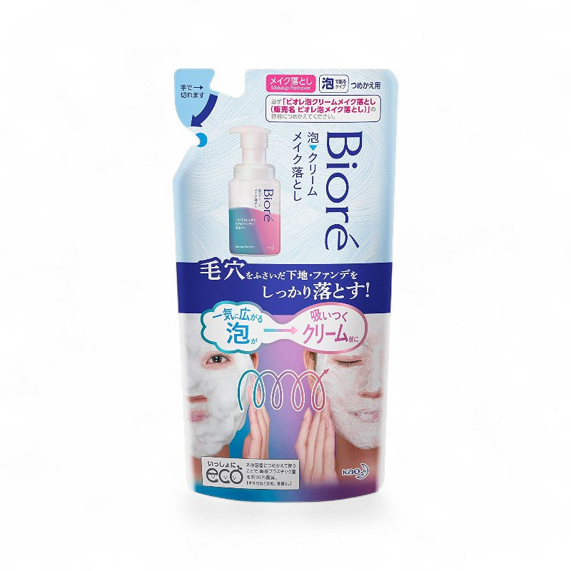 Kao Biore Makeup Remover Foam Cream 170ml Refill