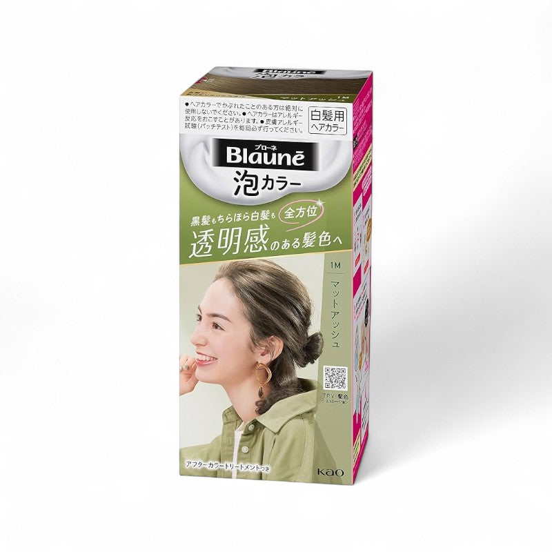 Kao Blaune Bubble Hair Color 1M Matte Ash