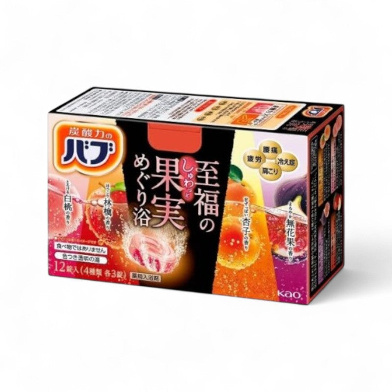 Kao Bub Blissful Fruit Circulation Bath Salt 12 pcs