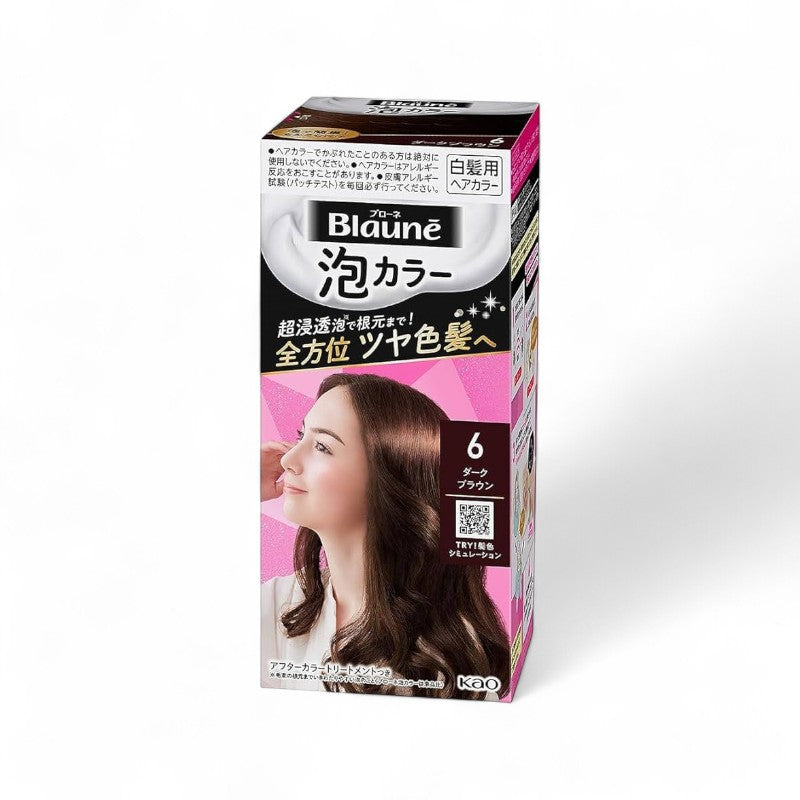 Kao Blaune Foam Hair Color 6 Dark Brown