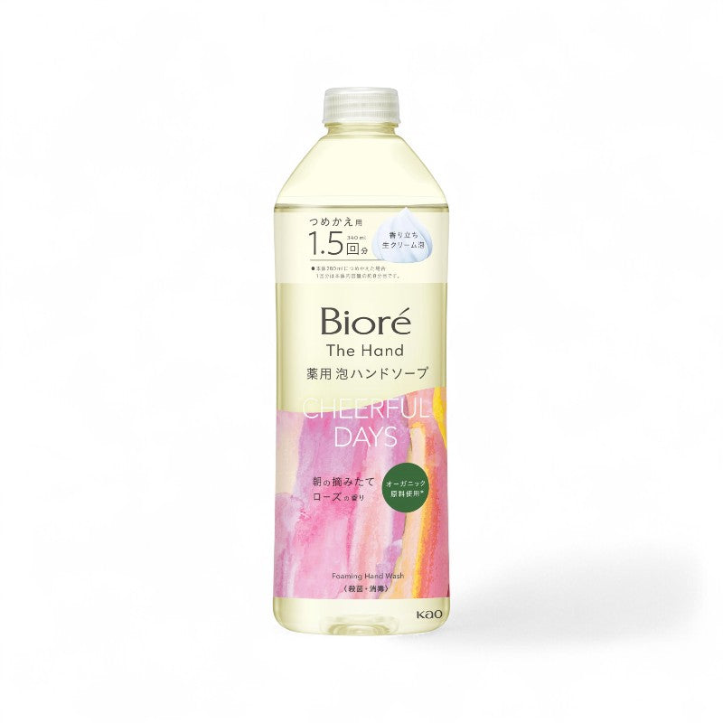 Kao Biore The Hand Foaming Hand Soap Rose Morning - 340ml Refill
