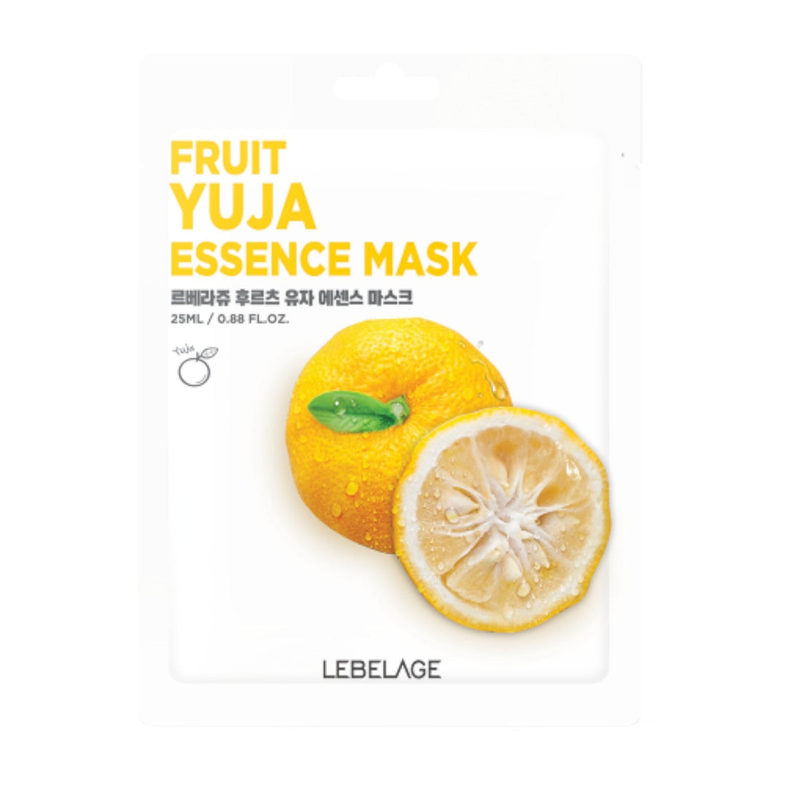 LEBELAGE Fruit Essence Mask - 12 Types Yuja