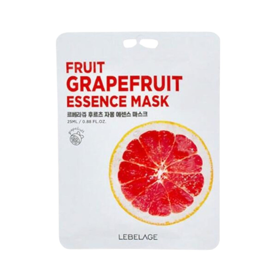 LEBELAGE Fruit Essence Mask - 12 Types Grapefruit