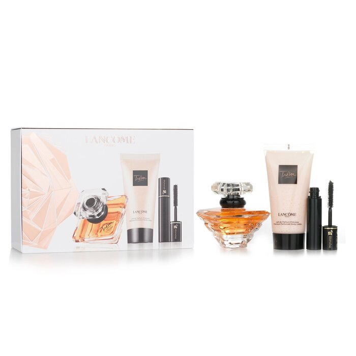 Lancome Tresor Set: Eau De Parfum Spray 30ml + Body Lotion 50ml + Hypnose Mascara -