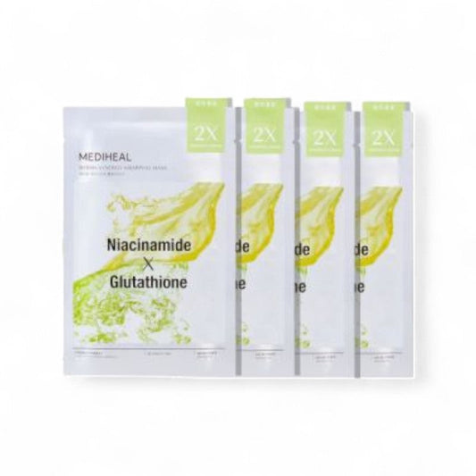 Mediheal Derma Synergy Wrapping Mask Niacinamide X Glutathione - Blemish Care 4 pcs