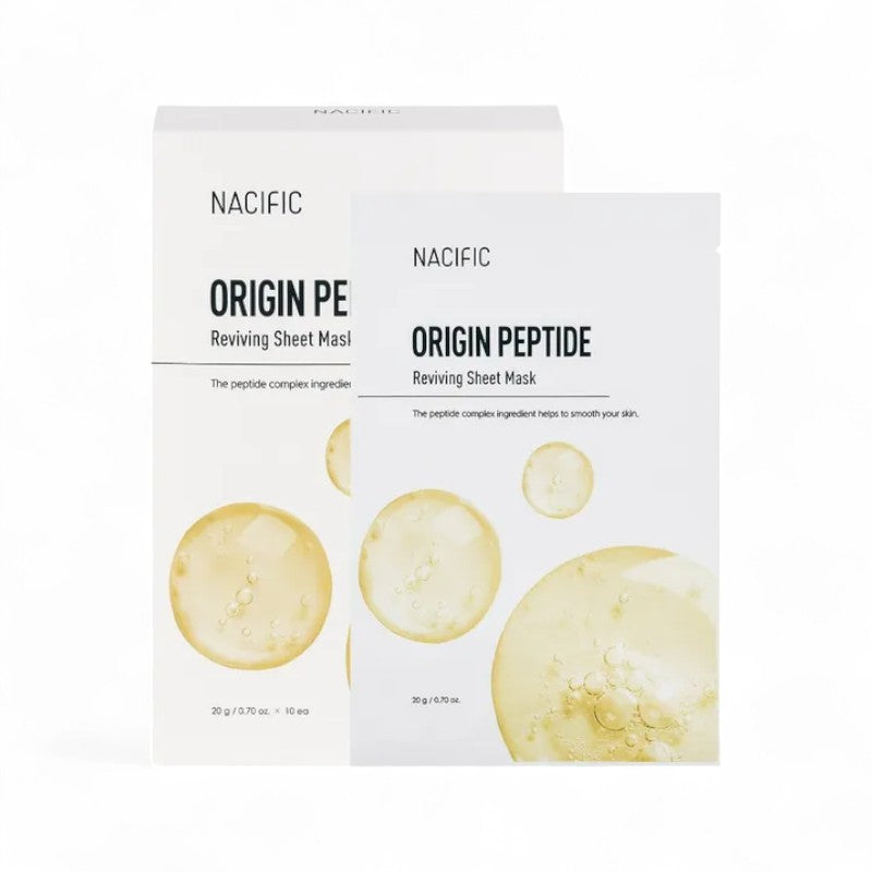 Nacific Origin Peptide Reviving Sheet Mask Set 20g x 10 sheets