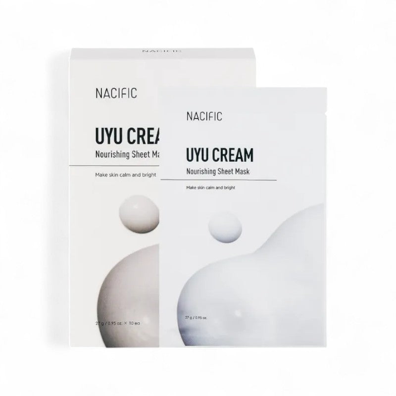 Nacific Uyu Cream Nourishing Sheet Mask Set 27g x 10 sheets