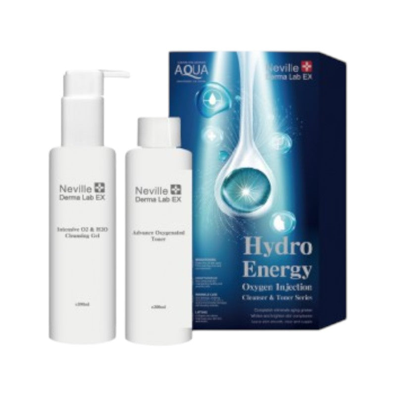 Neville Derma Lab EX Hydro Energy Oxygen Injection Cleanser & Toner Series 200ml x 2pc
