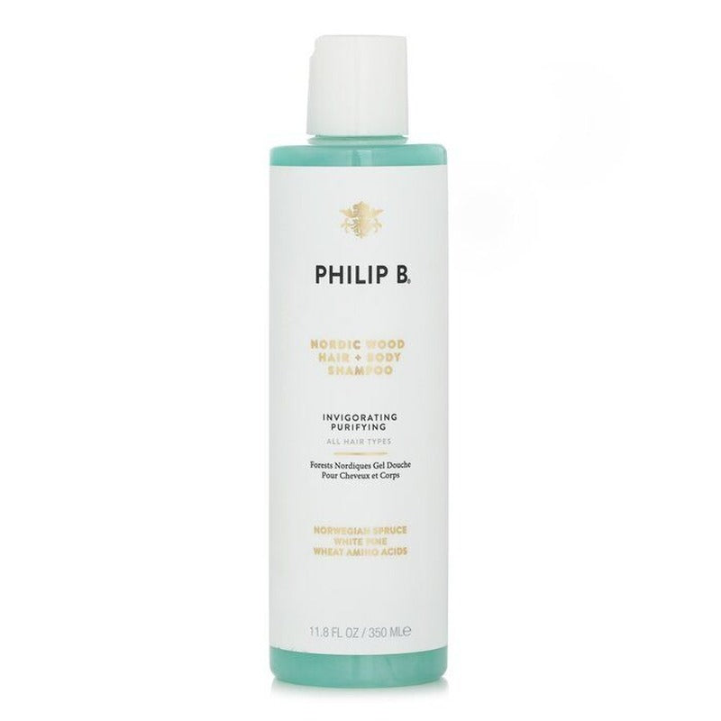 Philip B Nordic Wood Hair + Body Shampoo (Invigorating Purifying - All Hair Types) 19350 350ml / 11.8oz