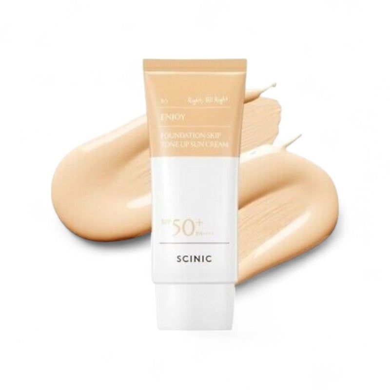SCINIC Enjoy Foundation-Skip Tone Up Sun Cream 50g