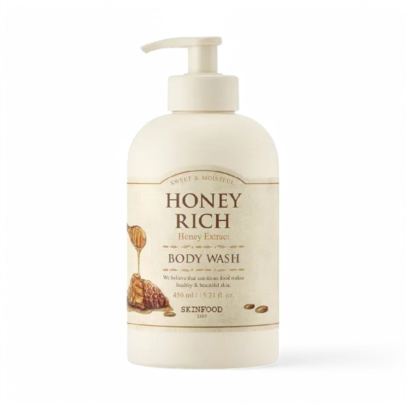 SKINFOOD Honey Rich Body Wash 2024 Version - 450ml