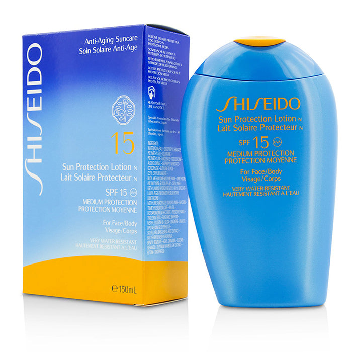 SHISEIDO Sun Protection Lotion N SPF 15 (For Face & Body) 12606 150ml /5oz