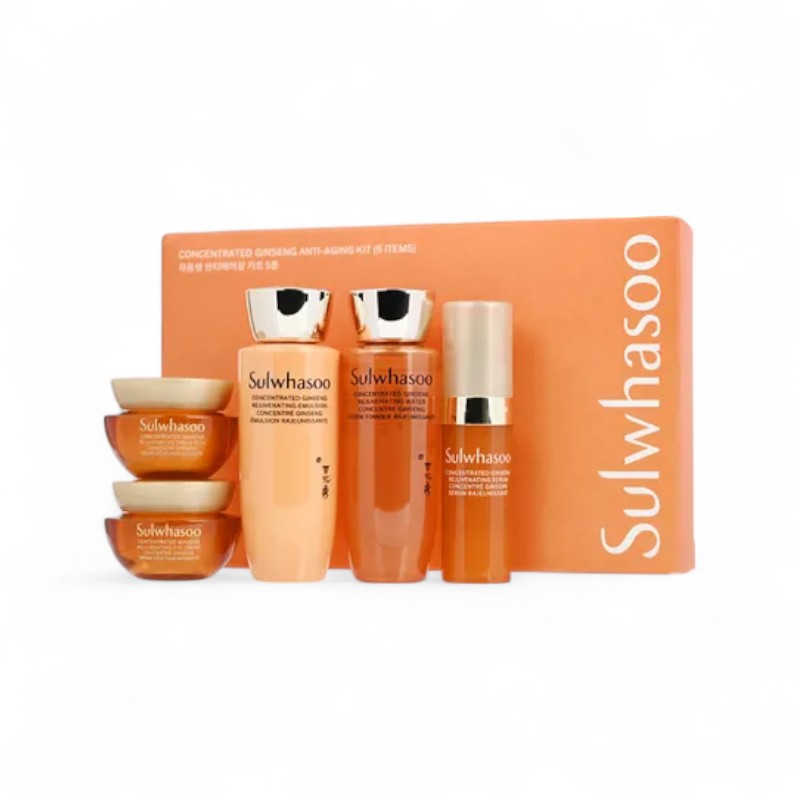Sulwhasoo Concentrated Ginseng Anti-Aging Kit 2024 Version - 5 pcs