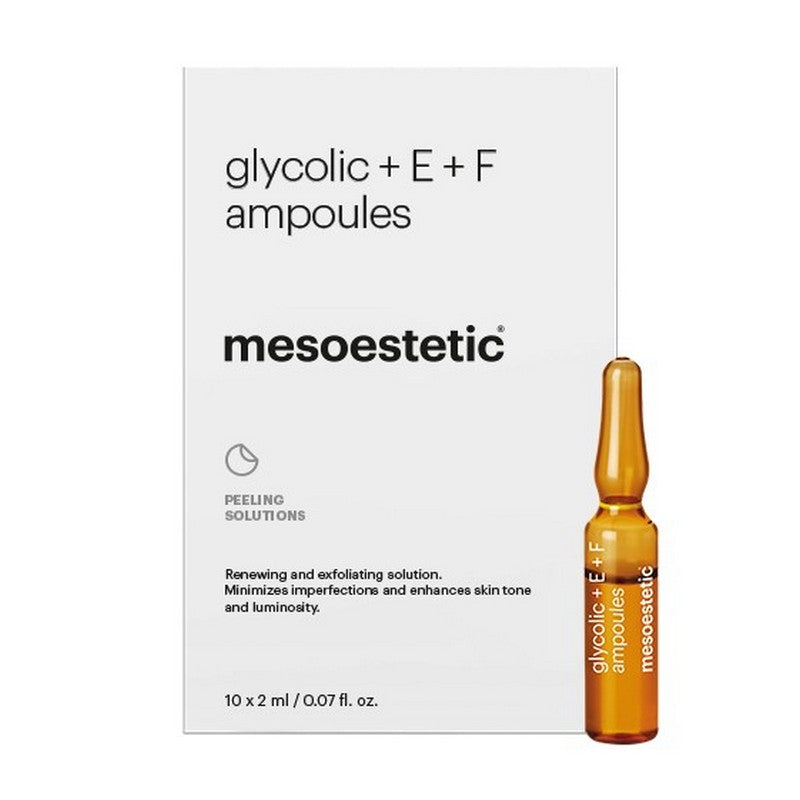 mesoestetic glycolic+E+F ampoules 2ml x 10