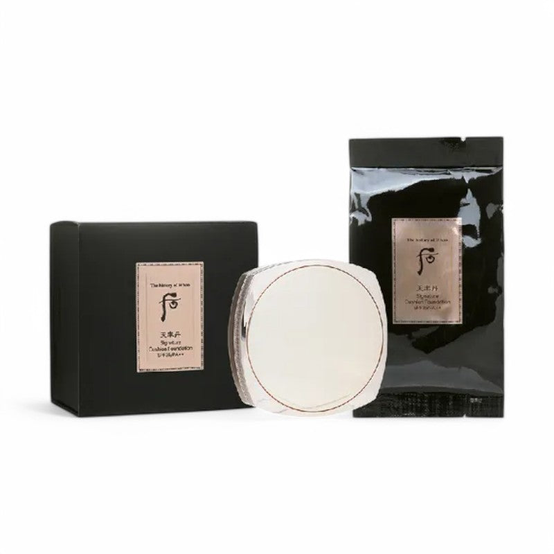 THE WHOO Cheonyuldan Signature Cushion Foundation Set - 2 Types 2023 Version -
