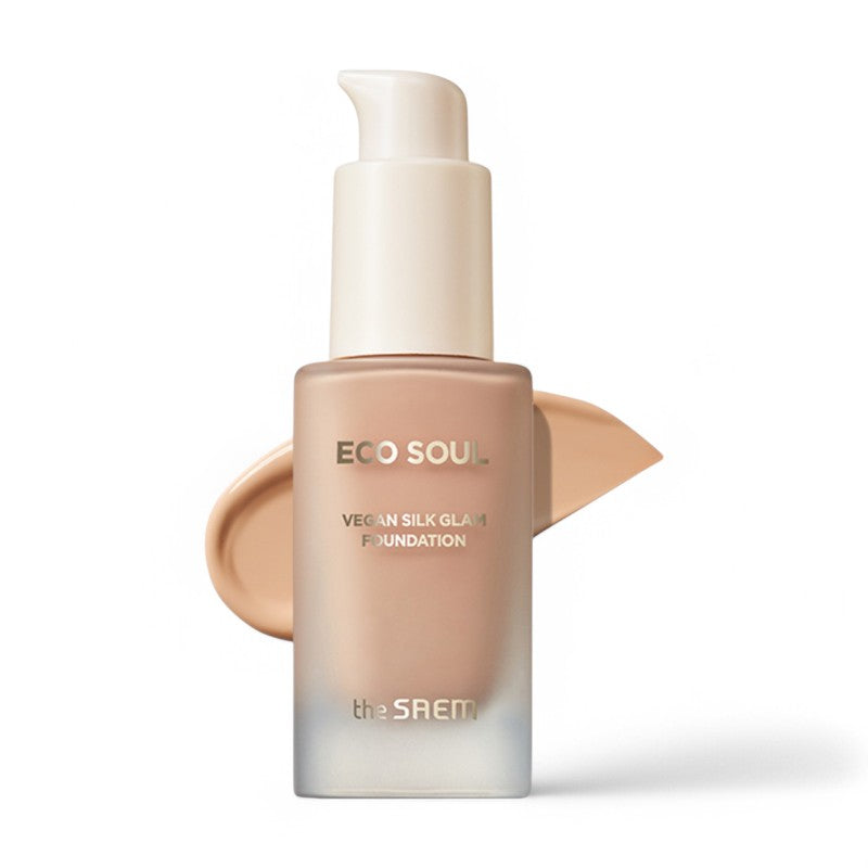 The Saem Eco Soul Vegan Silk Glam Foundation - 3 Colors 2024 Version -