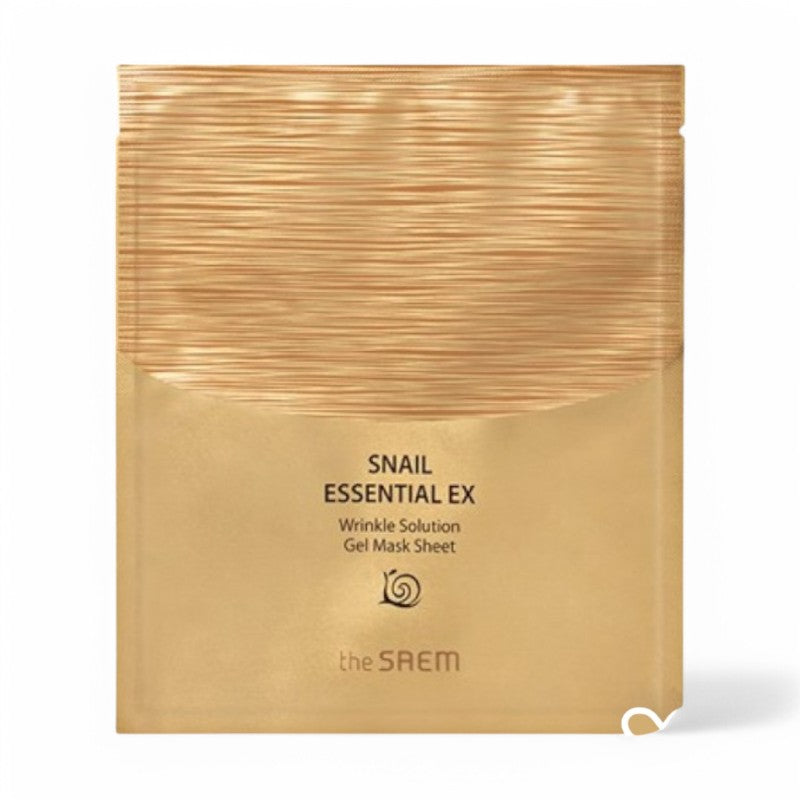 The Saem Snail Essential EX Wrinkle Solution Gel Mask Sheet Bundle Set 28g x 5 sheets