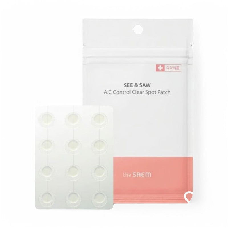 The Saem See & Saw A.C Control Clear Spot Patch Bundle Set 24 patches x 5 pcs