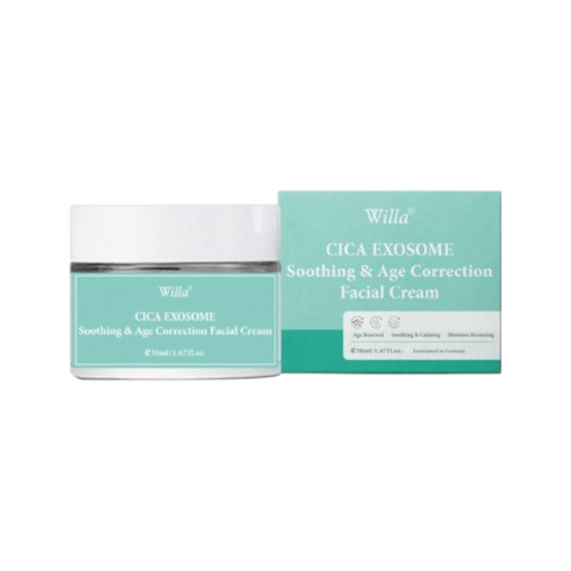 Willa CICA EXOSOME Soothing & Age Correction Facial Cream 50g