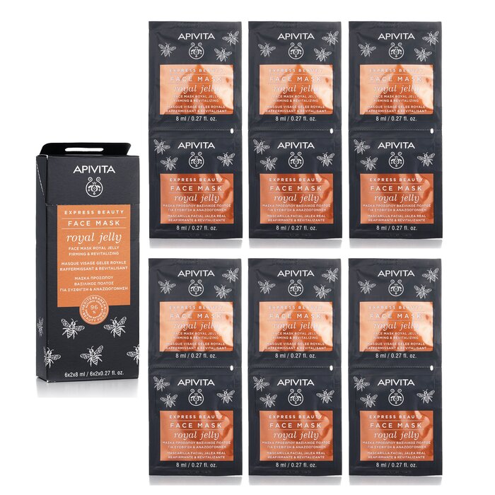 Apivita Express Beauty Face Mask with Royal Jelly (Firming & Revitalizing) 06400 6x(2x8ml)