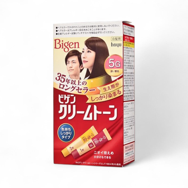 hoyu Bigen Cream Tone Hair Color 5G Deep Chestnut