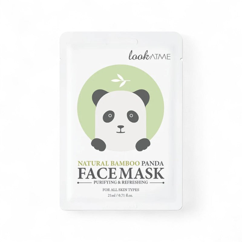 lookATME Natural Bamboo Panda Face Mask 1 pc