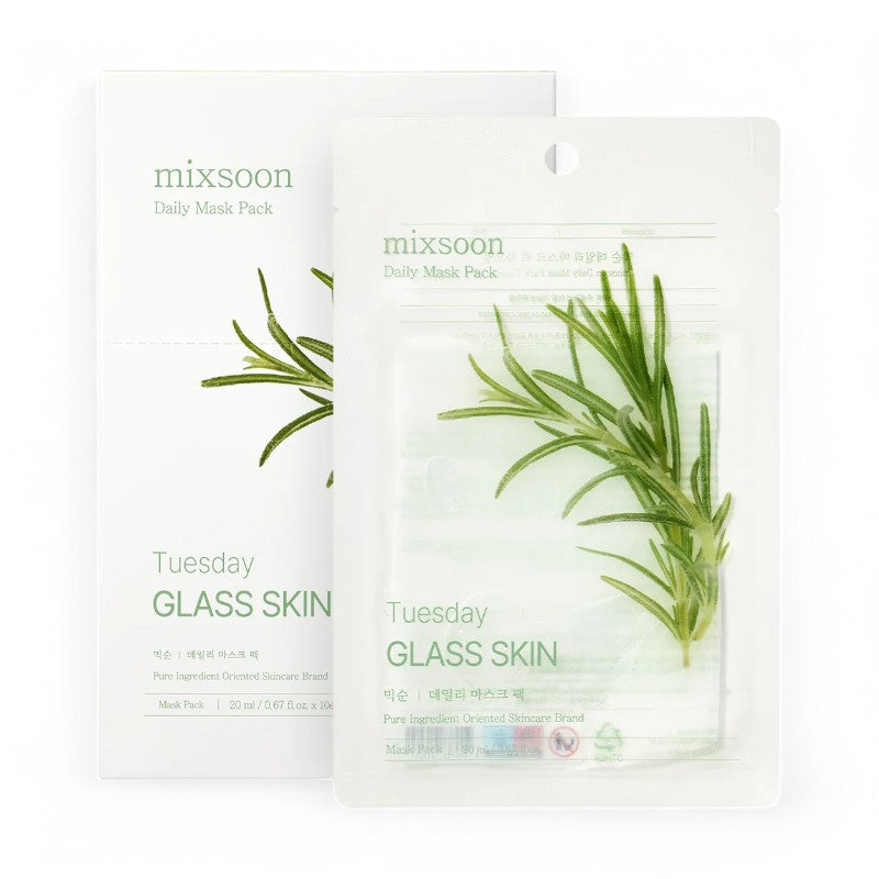 mixsoon Daily Mask Pack 10 Sheets Set - 7 Types Tuesday Glass Skin