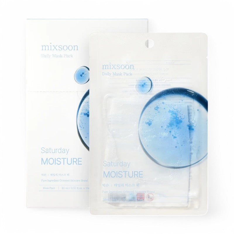 mixsoon Daily Mask Pack 10 Sheets Set - 7 Types Saturday Moisture