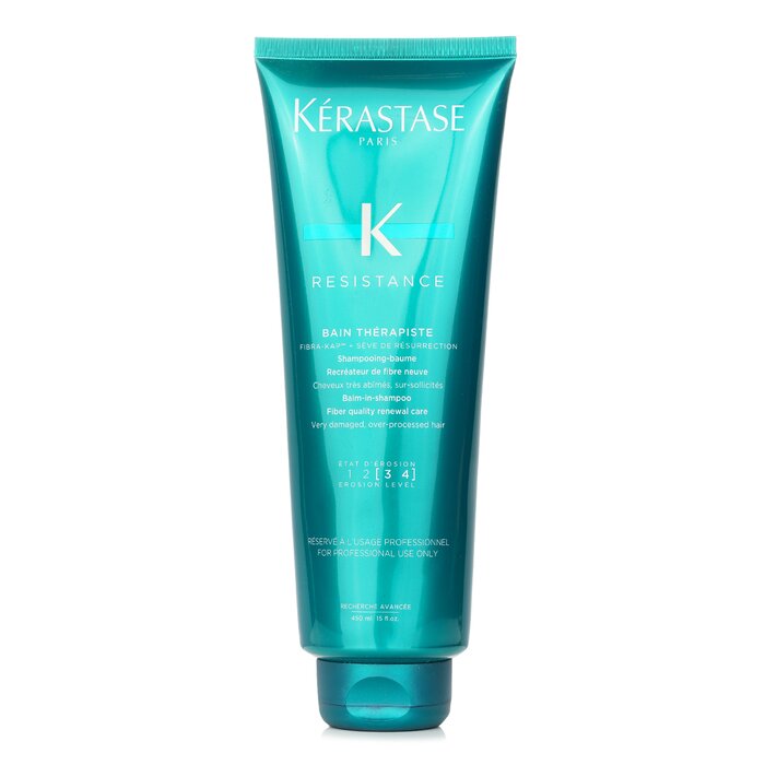 Kerastase Resistance Bain Therapiste Balm-In-Shampoo Fiber Quality Renewal Care (For Very Damaged, Over-Porcessed Hair) 450ml
