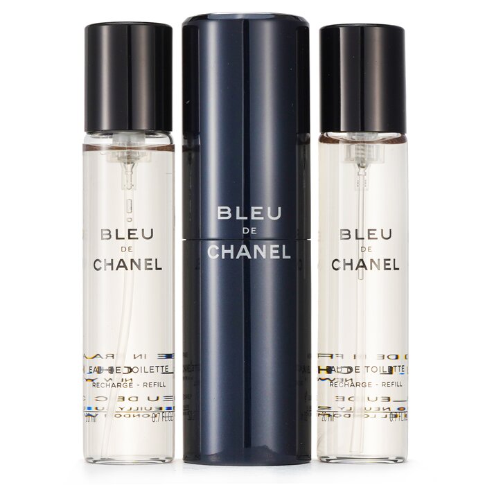Chanel Bleu De Chanel Eau De Toilette Twist &amp; Spray 3x20ml